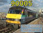 90005 'Vice Admiral Lord Nelson' at Stratford 30-Jan-2008