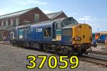 37059 at Eastleigh Works 24-May-2009