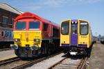 59206 and 508301 at Eastleigh Works 24-May-2009