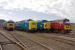 47580, 55022, 45060 and D1015 at Eastleigh Works 24-May-2009