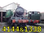 4141 and 1338 at Didcot Railway Centre 2-May-2009