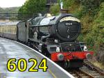 6024 'King Edward I' (GWR 'King' class) at Kingswear, Dartmouth Steam Railway